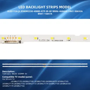 Fabriek Gesneden Led Tv Backlight JL.E580M2330-408BS-R7P-M-HF BN96-46866A LM41-00632A BN41-15847A Led Strip Licht Voor 58 Inch Tv Ue58
