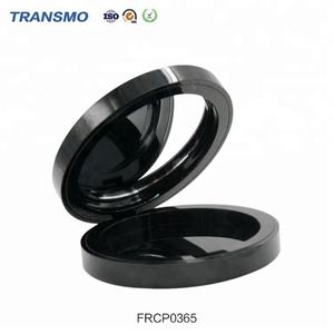 Luxury Black Custom Cream <b>Blush</b> Packaging Magnetic Compact Powder Case With Mirror - Product Image 5