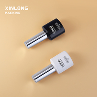 Flacon de vernis à ongles en verre miniature de 8 ml, vide, anti-fuite, portable, avec pinceau, OEM ODM