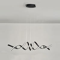 Lustre moderne en or de forme allongée, lampe suspendue pour plafond haut, éclairage décoratif d'intérieur pour couloir, suspension LED