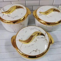 Ensemble de 3 réchauffeurs de nourriture de qualité, boîte à lunch isotherme, ensemble de réchauffeurs de nourriture pour fête, boîte à lunch, récipient pour réchauffer les aliments, casserole en acier inoxydable