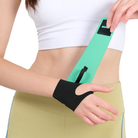 Support de poignet personnalisable, réglable, compressif, durable, perforé, renforcé, souple, léger, en nylon et élasthanne, avec fermeture auto-agrippante