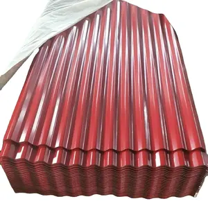 Material de construção de metal BGW 34 telhas coloridas pré-pintadas cor onduladas preço PPGI galvanizado Z30 chapa de metal corrugado