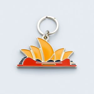 2025 diseño personalizado en forma de Australia con bandera Aleación de Zinc Keytag Australia turista recuerdo llavero llaveros llavero - Product Image 2