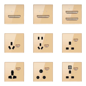 Interruptor de Pared Eléctrico de 2 Vías y 2 Tomas, Estándar Europeo, Alta Calidad, Material de PC Ignífugo y Duradero, Protección IP20, Uso Doméstico, Máximo - Product Image 4