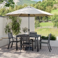 Chaise de salle à manger en plastique empilable d'extérieur avec accoudoirs et dossier, chaise de restaurant d'hôtel en PP