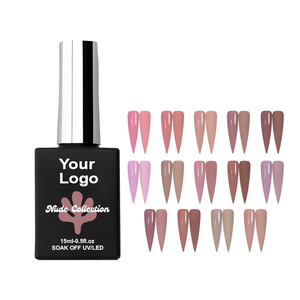 Nuevo producto 14 <span class=keywords><strong>colores</strong></span> Hema Free Nude Gel Polish Esmalte de <span class=keywords><strong>uñas</strong></span> de gel natural <span class=keywords><strong>para</strong></span> otoño - Product Image 1