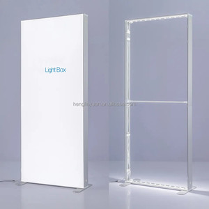 Tradeshow Booth Fabric Double-sided <strong>Light</strong> <strong>Box</strong> Standing Illuminated Advertising <strong>Display</strong> Stands <strong>LED</strong> Fabric Print - Product Image 1