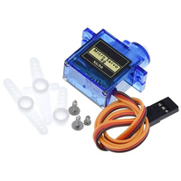 Micro-moteur servo SG90 9g, kit de mini-moteurs servo, engrenage en plastique, servo 180/360 degrés pour voiture RC, avion, planeur