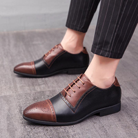 Hochwertige Herrenschuhe Spitze Formelle Slipper Leichte Schnürschuhe für Geschäft, Party und Hochzeit