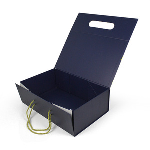 Custom Logo <b>Magnetic</b> Packaging Personalized Box Handle Folding Rigid Cardboard Paper Favrate Orange Gift Box - Product Image 5