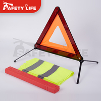 Trousse de premiers secours pour voiture, trousse de secours d'urgence pour l'extérieur, triangle de signalisation de sécurité automobile, fournitures de sécurité, trousse d'urgence pour voiture
