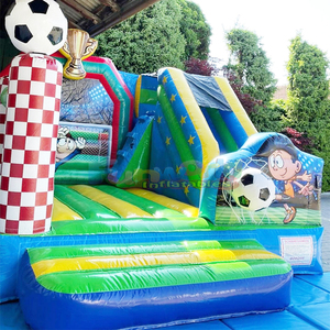 Castillo inflable de fútbol, tobogán inflable, brincolín deportivo comercial para niños - Product Image 3