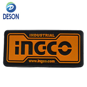 Deson low moq Etiqueta de goma de la marca registrada de pegamento suave Sello de pegamento para ropa Regalo creativo Iniciales de la marca de moda Parches de goma personalizados - Product Image 2
