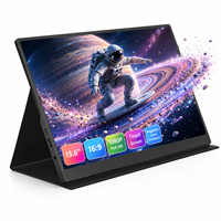 Étui en cuir magnétique avec écran tactile OEM, 10,9 mm de largeur, 740 g, écran IPS portable de 15,6 pouces pour ordinateur portable, idéal pour les jeux et les voyages