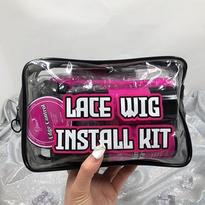 Private Label pizzo parrucca installare Kit parrucca colla fusion Spray Anti crespo riparazione <span class=keywords><strong>capelli</strong></span> lasciare in balsamo Spray HD parrucca cappuccio - Product Image 3