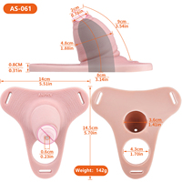 ANOSX, nuevo estilo, pene portátil con silicona Platino, tres tipos diferentes, juguete sexual para adultos, pene portátil para hombres y mujeres