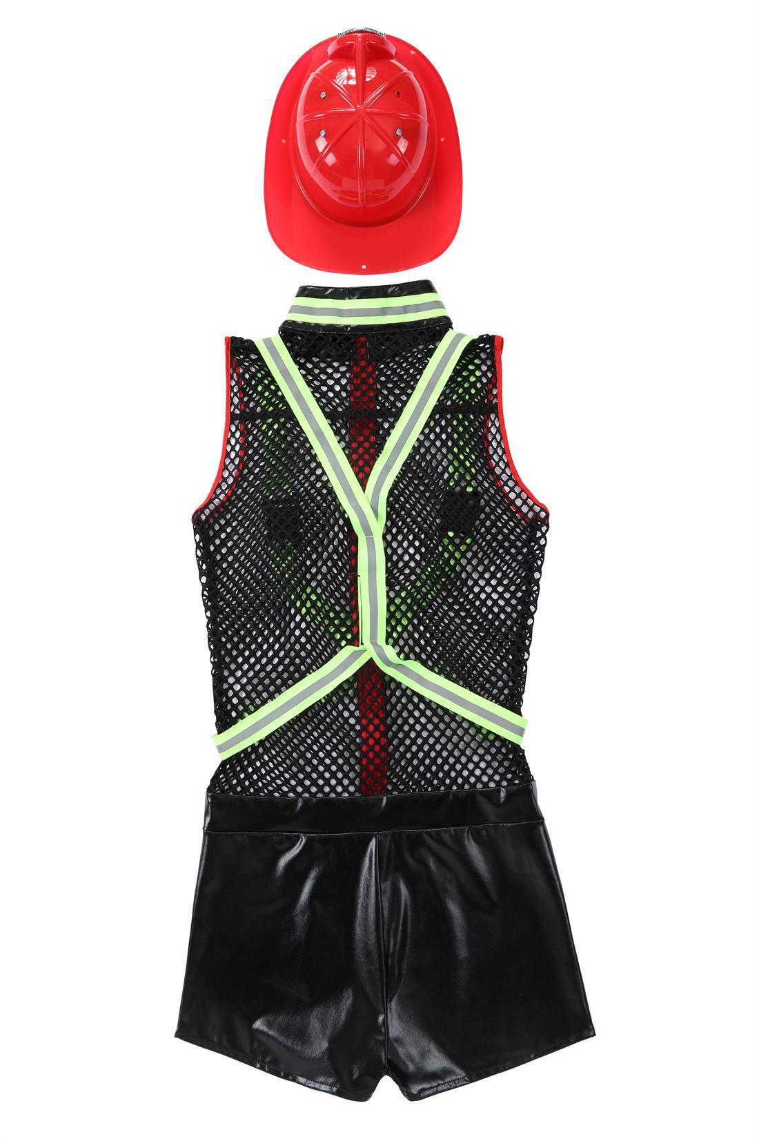 chapeau combinaison sangle fluorescente