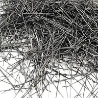 Refuerzo de fibra de acero Adiciones de extremo enganchado Materiales de construcción de acero al carbono para hormigón para construcción de metal