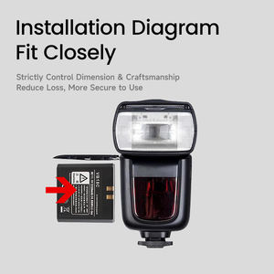 Godox V86011/V850II/V860/V850 flaş ışıkları için VB18-C şarj edilebilir lityum pil paketi - Product Image 5