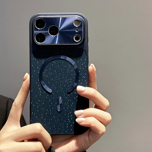 Coque de téléphone magnétique antichoc en métal texturé avec grande fenêtre et grandes découpes pour <span class=keywords><strong>iPhone</strong></span> 17 <span class=keywords><strong>Pro</strong></span> Max 16 15 14 13 11 - Product Image 6