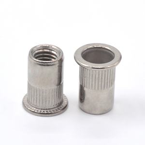 Chất lượng cao 304 thép không gỉ M3 M4 M6 M8 M10 M12 hạt đinh tán Đầu Phẳng cho các ứng dụng khai thác mỏ - Product Image 3