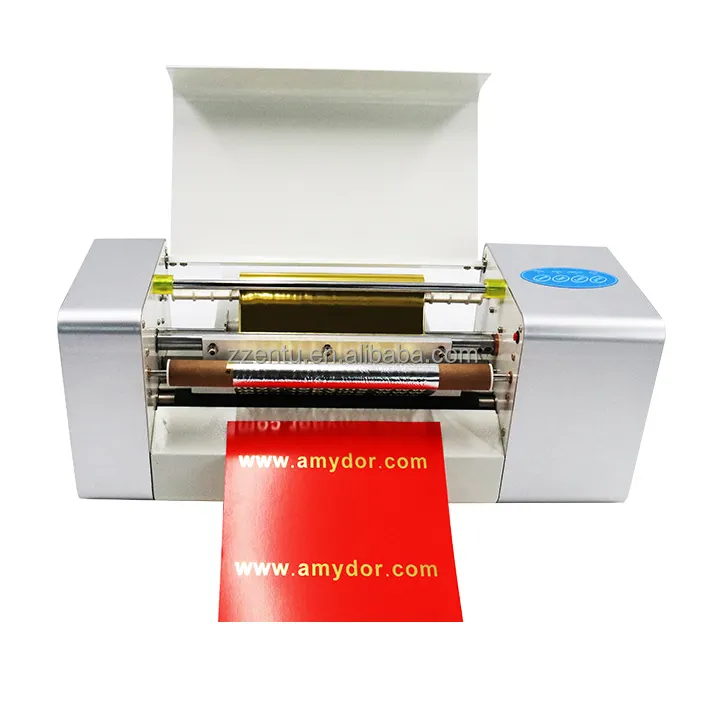 Impresora digital automática de lámina dorada, máquina de impresión en caliente para tarjeta de invitación de boda, AMD360C