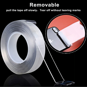 Troquelado de alta calidad, fácil de quitar, <span class=keywords><strong>cinta</strong></span> de agarre de Gel lavable, <span class=keywords><strong>cinta</strong></span> de montaje transparente, <span class=keywords><strong>cinta</strong></span> Nano <span class=keywords><strong>para</strong></span> <span class=keywords><strong>pegar</strong></span> fotos, póster, alfombra fija - Product Image 4