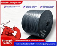 Banda Transportadora Industrial Personalizada de Alta Resistencia Thinkroll - Modelos de Caucho Duradero EP100-EP400 de 400-1800 mm de Ancho, Impermeable y Resistente al Aceite