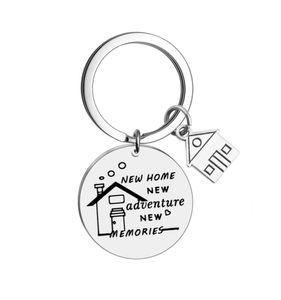 <strong>New</strong> <strong>Home</strong> <strong>New</strong> Adventures <strong>New</strong> Memories Keychain Customized Personalized <strong>New</strong> <strong>Home</strong> House Housewarming Gift <strong>Keyring</strong> - Product Image 1