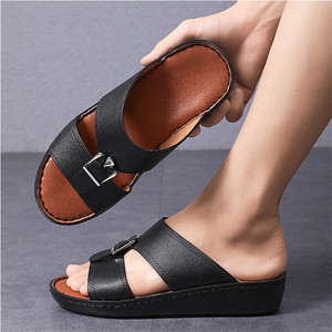 Sandales décontractées arabes pour hommes en gros, grandes tailles, plates, rehaussantes et souples pour l'été et le printemps, usage extérieur - Product Image 5