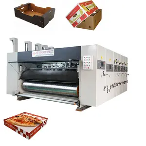 1224 4 renk oluklu karton/Pizza kutusu flekso BASKI MAKİNESİ