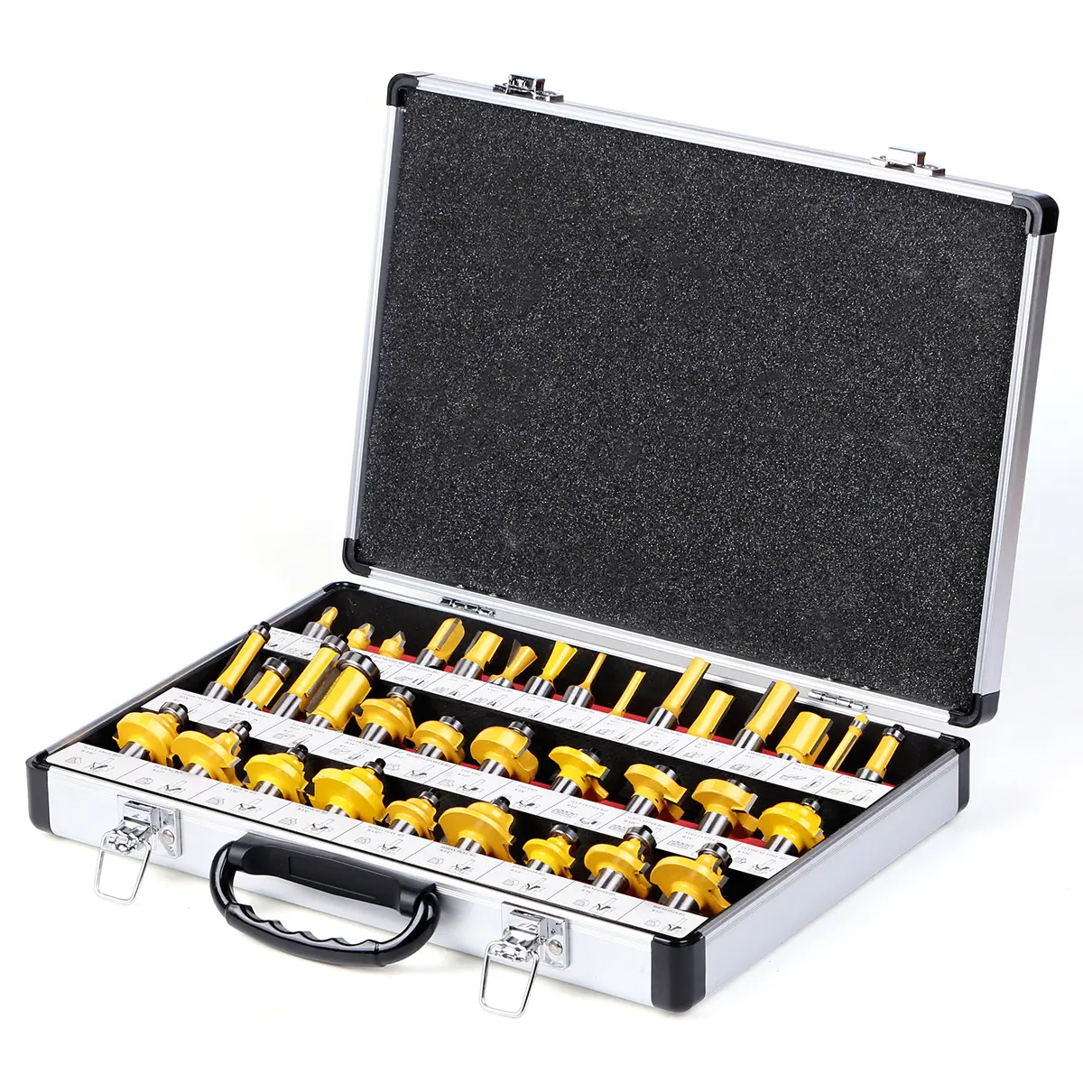 35PCS Router Bits Set Tool Set with Carrying Case Woodworking Tools CNC Router Bits Milling Cutter
