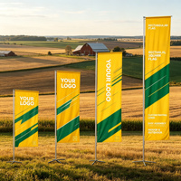 Drapeau carré écologique personnalisé imprimé avec échantillon disponible et faible MOQ