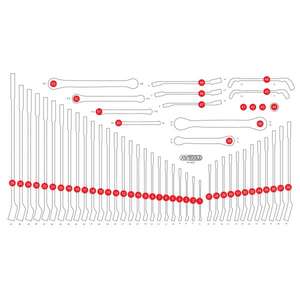 KS TOOLS - 813.0053-97 Empty <b>foam</b> insert for 813.0053 - EAN 4042146860892 <b>ROLLING</b> WORKSHOPS EMPTY TRAYS - Product Image 1