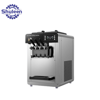 Toonaangevende technologie commerciële ijsmachine 3 smaken tafelmodel desktop ijsmachine