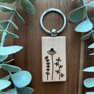 Llaveros de madera personalizados <span class=keywords><strong>Minnesota</strong></span> grabados con láser - Product Image 5