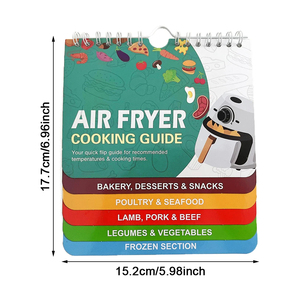 Fresa <span class=keywords><strong>ad</strong></span> <span class=keywords><strong>aria</strong></span> fresa foglio di cucina magnetico Cheat Sheet, libretto di guida, libri di cucina accessori istantanei forno pentola Temp tabella dei tempi - Product Image 6