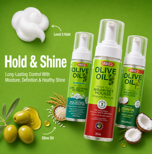 Private Label Hair <b>foam</b> mousse Define Curls Wrap Custom Foaming Styling Curly Hair Mousse <b>for</b> Braids - Product Image 1