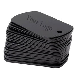 Оптовая продажа, роскошные алюминиевые бирки для домашних животных, Подвеска высокого качества, металлический логотип на заказ, пустые ожерелья с гравировкой, сублимационные бирки для собак - Product Image 1