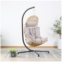 Fabricant de Foshan – Balançoires de patio modernes en métal en forme de lune pour extérieur, chaises suspendues pour parcs et gymnases, vente en gros de meubles