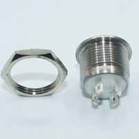 12mm 16mm 19mm 22mm 25mm 30mm courte course étanche Ip65 métal bouton poussoir interrupteur puissance lumière LED interrupteur tactile 5v 12v 24v 220v