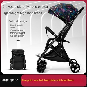Cochecito <span class=keywords><strong>de</strong></span> Bebé Ecológico con Diseño <span class=keywords><strong>de</strong></span> Barra Telescópica, Plegable con una <span class=keywords><strong>Mano</strong></span>, Apto para Avión, Ligero y con Vista Panorámica - Product Image 1