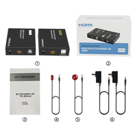FJ-HUK20 4K Fjgear penjualan laris Hdmi ke Lan Utp mendukung jarak jauh di atas serat optik Hdmi Kvm Extender 20Km China
