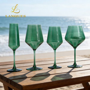 Verres à vin Lanques Ombre Grey Colorés pour <span class=keywords><strong>Champagne</strong></span>, Vin Rouge et Bordeaux – Idéaux pour la Maison, l'Hôtel et les Événements - Product Image 3