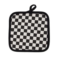 Tapis carré isolant thermique en polyester-coton épaissi, support de casserole multifonctionnel de style tissu, dessous de plat moderne et minimaliste