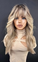 Perruques en dentelle blonde claire non traitées, cheveux humains, ligne de cheveux naturelle, cheveux vierges indiens bruts, vague lâche, perruques en dentelle frontale 13x4 en cheveux humains