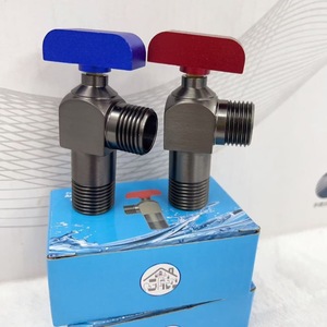 Válvula angular de latón de alto flujo con rosca de 1/2 pulgada para agua caliente, fría y gas, para calentador de agua - Product Image 2