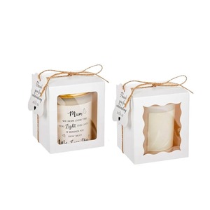 Caja de regalo para velas de papel reciclado, plegable, con revestimiento UV, personalizable según la demanda - Product Image 3