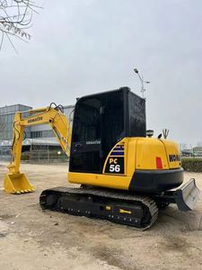 Excavatrice sur chenilles Komatsu d'occasion certifiée CE 5 TONNES avec godet, moteur, pompe et engrenages, Japon PC56, en vente - Product Image 3